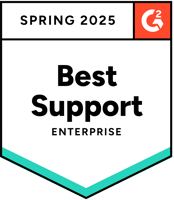 G2 Spring 2025  - Enterprise Best Support