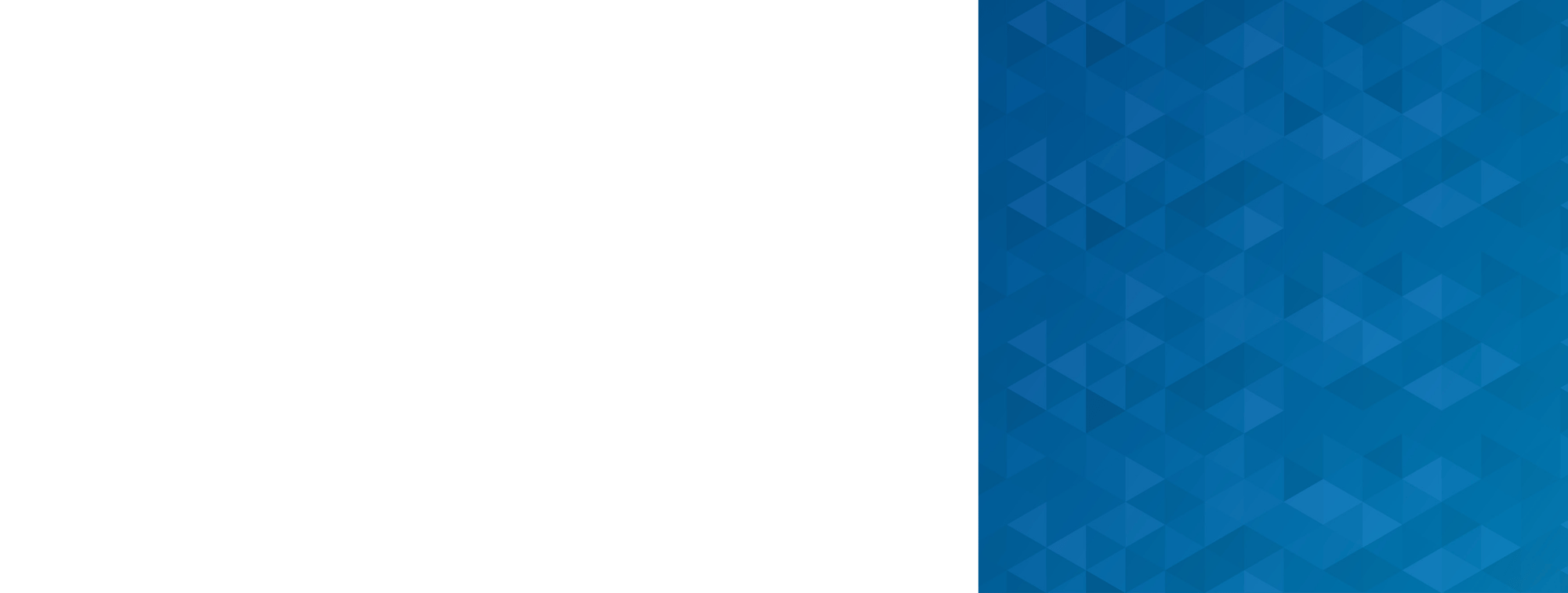 Blue Triangle Pattern - Half Background