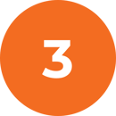 number-three-icon-orange-background