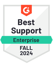 Best Support Enterprise - G2 Fall 2024